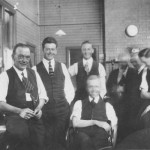 John at work with his colleagues